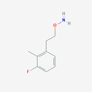 molecular formula C9H12FNO B12080386 O-[2-(3-fluoro-2-methylphenyl)ethyl]hydroxylamine 