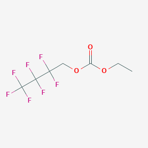 molecular formula C7H7F7O3 B12080407 Ethyl 2,2,3,3,4,4,4-heptafluorobutyl carbonate CAS No. 1980034-03-4