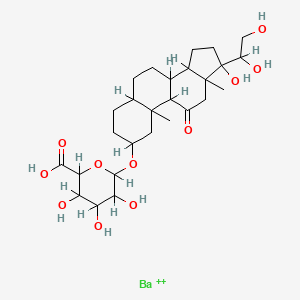 molecular formula C27H42BaO11+2 B1208054 20beta-Cortolone-3-glucuronide CAS No. 95826-45-2