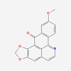 5,6-Methylenedioxy-9-methoxy-7H-dibenzo(de,h)quinoline-7-one