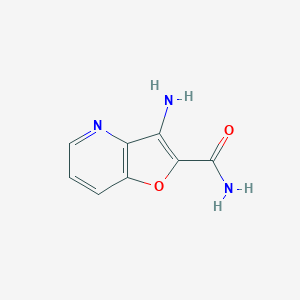 molecular formula C8H7N3O2 B12080612 3-Aminofuro[3,2-b]pyridine-2-carboxamide 