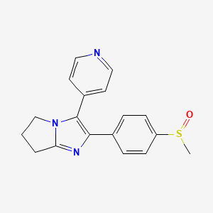 5H-Pyrrolo(1,2-a)imidazole, 6,7-dihydro-2-(4-(methylsulfinyl)phenyl)-3-(4-pyridinyl)-