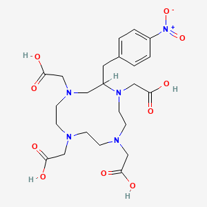 molecular formula C23H33N5O10 B1208068 Nitrobenzyl-dota CAS No. 123317-51-1