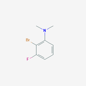 molecular formula C8H9BrFN B12080682 Benzenamine, 2-bromo-3-fluoro-N,N-dimethyl- CAS No. 1369914-71-5