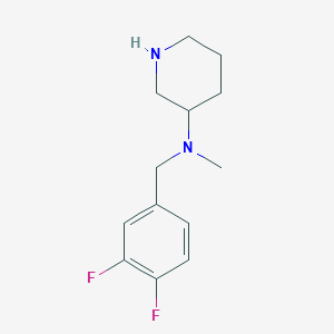 molecular formula C13H18F2N2 B12080712 N-[(3,4-difluorophenyl)methyl]-N-methylpiperidin-3-amine 