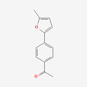 molecular formula C13H12O2 B12080800 1-[4-(5-Methyl-2-furyl)phenyl]ethanone 