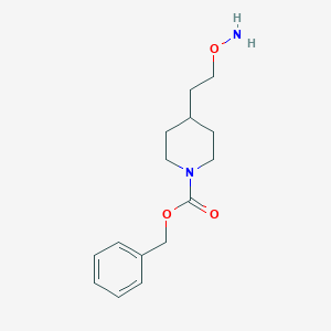 molecular formula C15H22N2O3 B12080811 Benzyl 4-(2-(aminooxy)ethyl)piperidine-1-carboxylate 