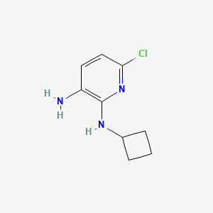 molecular formula C9H12ClN3 B12080843 6-Chloro-N2-cyclobutylpyridine-2,3-diamine 