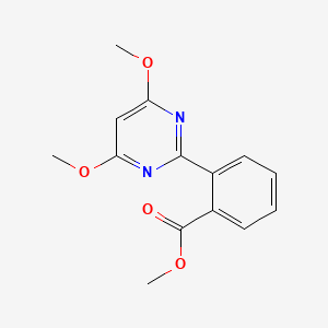 molecular formula C14H14N2O4 B12080876 Methyl 2-(4,6-dimethoxypyrimidin-2-yl)benzoate CAS No. 633321-18-3
