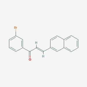 molecular formula C19H13BrO B12080902 1-(3-Bromophenyl)-3-(2-naphthyl)prop-2-en-1-one 