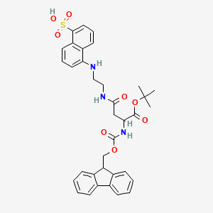 molecular formula C35H37N3O8S B12080912 FMoc-Asp(EDANS)-OtBu 