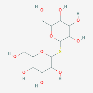 molecular formula C12H22O10S B1208093 2-(Hydroxymethyl)-6-[3,4,5-trihydroxy-6-(hydroxymethyl)oxan-2-yl]sulfanyloxane-3,4,5-triol CAS No. 62853-32-1