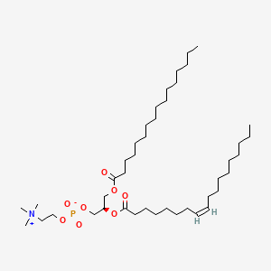 molecular formula C42H82NO8P B12080930 [(2R)-3-hexadecanoyloxy-2-[(Z)-octadec-8-enoyl]oxypropyl] 2-(trimethylazaniumyl)ethyl phosphate 