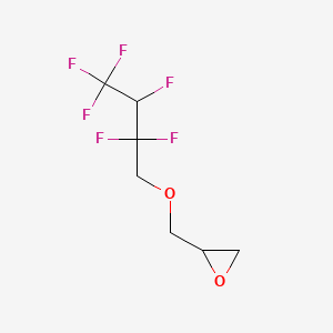 molecular formula C7H8F6O2 B12080967 ((2,2,3,4,4,4-Hexafluorobutoxy)methyl)oxirane CAS No. 93858-69-6