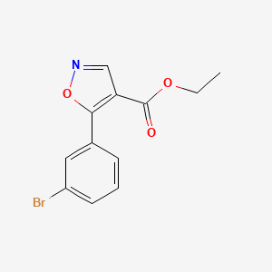molecular formula C12H10BrNO3 B12081030 Ethyl 5-(3-bromophenyl)isoxazole-4-carboxylate CAS No. 887407-90-1