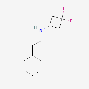 molecular formula C12H21F2N B12081046 N-(2-Cyclohexylethyl)-3,3-difluorocyclobutanamine 