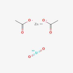 molecular formula C4H6O6UZn+2 B12081055 zinc;dioxouranium(2+);diacetate 