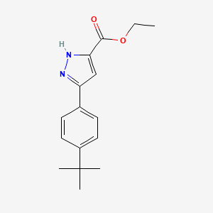 molecular formula C16H20N2O2 B12081084 ethyl 5-(4-tert-butylphenyl)-1H-pyrazole-3-carboxylate 