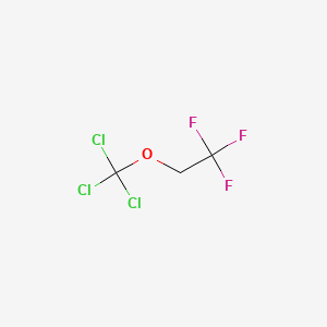 molecular formula C3H2Cl3F3O B12081092 Ethane, 1,1,1-trifluoro-2-(trichloromethoxy)- CAS No. 26644-87-1