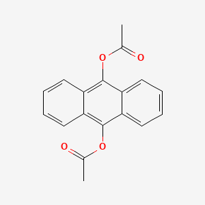 molecular formula C18H14O4 B1208110 9,10-Anthracenediol, diacetate CAS No. 604-66-0