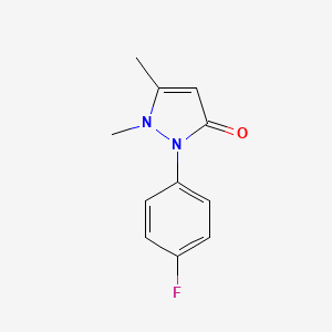 molecular formula C11H11FN2O B1208111 4-Fluoroantipyrine CAS No. 5400-60-2