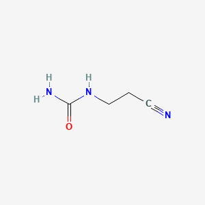 molecular formula C4H7N3O B1208112 2-Cyanoethylurea CAS No. 6640-70-6