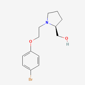 molecular formula C13H18BrNO2 B12081124 [(2S)-1-[2-(4-bromophenoxy)ethyl]pyrrolidin-2-yl]methanol 