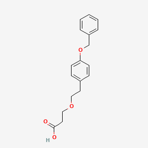 molecular formula C18H20O4 B12081131 3-(4-(Benzyloxy)phenethoxy)propanoic acid 