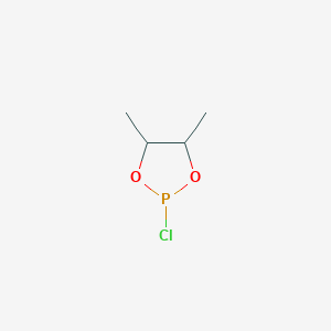 molecular formula C4H8ClO2P B12081155 2-Chloro-4,5-dimethyl-1,3,2-dioxaphospholane CAS No. 16352-28-6