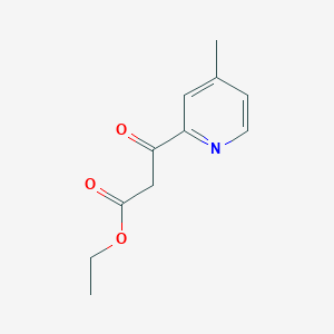 molecular formula C11H13NO3 B12081168 Ethyl 3-(4-methylpyridin-2-yl)-3-oxopropanoate 