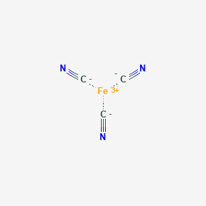 molecular formula C3FeN3 B1208117 Iron cyanide CAS No. 5683-74-9