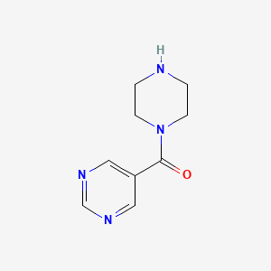 molecular formula C9H12N4O B12081208 5-(Piperazine-1-carbonyl)pyrimidine 