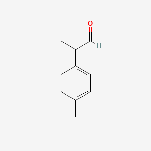 molecular formula C10H12O B1208121 2-(4-Methylphenyl)propanal CAS No. 99-72-9