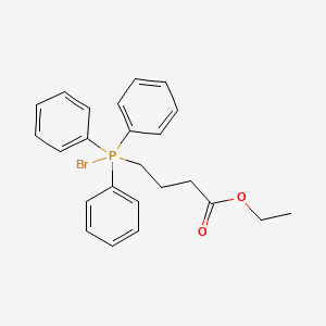 molecular formula C24H26BrO2P B12081235 Ethyl 4-(bromotriphenyl-l5-phosphanyl)butanoate 