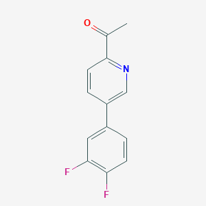 molecular formula C13H9F2NO B12081244 1-(5-(3,4-Difluorophenyl)pyridin-2-yl)ethanone 