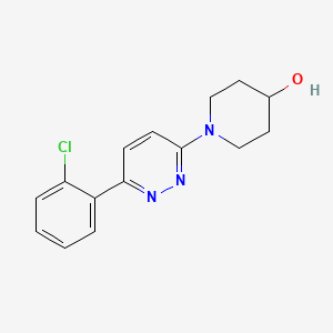 molecular formula C15H16ClN3O B1208125 Lodaxaprine CAS No. 93181-81-8