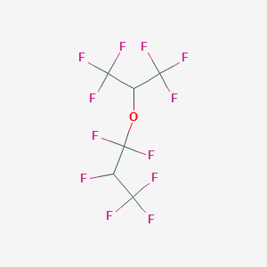 molecular formula C6H2F12O B12081250 Propane, 1,1,1,3,3,3-hexafluoro-2-(1,1,2,3,3,3-hexafluoropropoxy)- CAS No. 25352-92-5