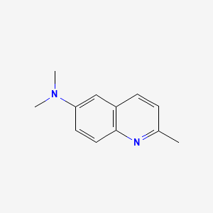 molecular formula C12H14N2 B1208126 N,N,2-Trimethylquinolin-6-amine CAS No. 92-99-9