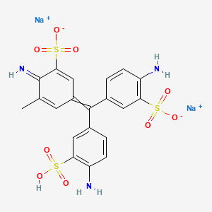 molecular formula C20H17N3Na2O9S3 B1208129 Acid violet 19 CAS No. 3244-88-0