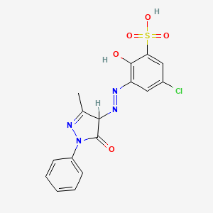 molecular formula C16H13ClN4O5S B1208130 Mordant red 19 CAS No. 25746-81-0