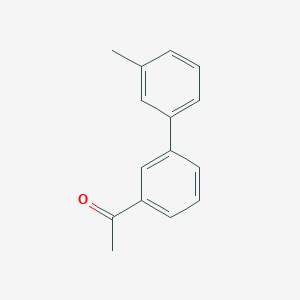 molecular formula C15H14O B12081321 1-(3'-Methyl-[1,1'-biphenyl]-3-yl)ethanone 