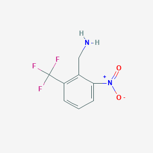 molecular formula C8H7F3N2O2 B12081351 2-Nitro-6-(trifluoromethyl)benzylamine CAS No. 1227599-83-8