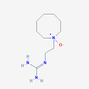 molecular formula C10H22N4O B1208138 (2-(Hexahydro-1(2H)-azocinyl)ethyl)guanidine N-oxide CAS No. 22388-79-0