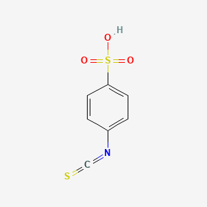molecular formula C7H5NO3S2 B1208139 4-Isothiocyanatobenzenesulfonate CAS No. 7216-63-9