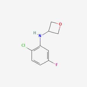 molecular formula C9H9ClFNO B12081402 N-(2-chloro-5-fluorophenyl)oxetan-3-amine 