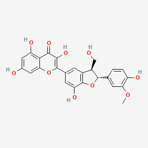 molecular formula C25H20O10 B12081447 2,3-Dehydrosilychristin CAS No. 57499-41-9