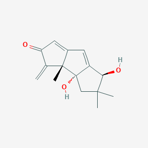 molecular formula C15H18O3 B1208150 Hirsutanol A 