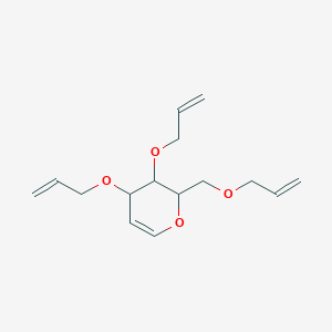 molecular formula C15H22O4 B12081500 3,4,6-Tri-O-allyl-D-glucal 