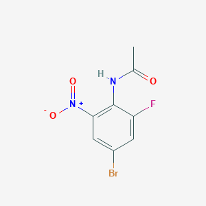 molecular formula C8H6BrFN2O3 B12081533 4'-Bromo-2'-fluoro-6'-nitroacetanilide CAS No. 1313588-96-3
