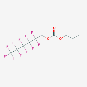 molecular formula C10H9F11O3 B12081534 Propyl 1H,1H-perfluorohexyl carbonate 